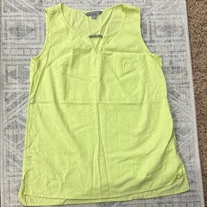 Valerie Stevens Chartreuse Sleeveless Blouse